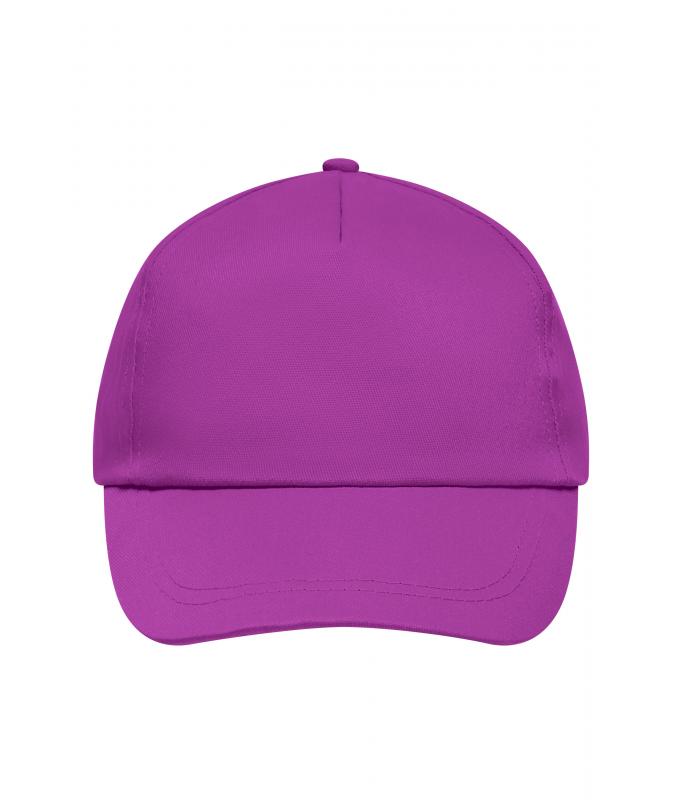 Unisex 5 Panel Promo Cap Lightly Laminated Purple 7570