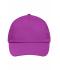 Unisex 5 Panel Promo Cap Lightly Laminated Purple 7570