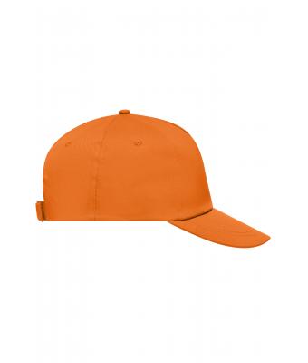 Unisex 5 Panel Promo Cap Lightly Laminated Orange 7570