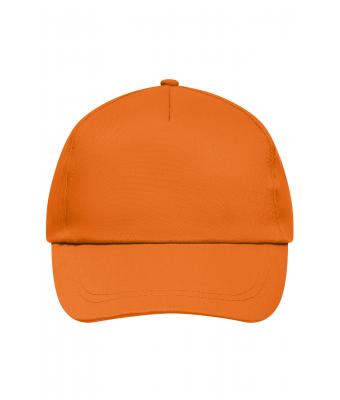 Unisex 5 Panel Promo Cap Lightly Laminated Orange 7570