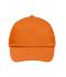 Unisex 5 Panel Promo Cap Lightly Laminated Orange 7570