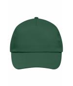 Unisex 5 Panel Promo Cap Lightly Laminated Dark-green 7570