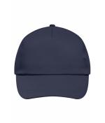 Unisex 5 Panel Promo Cap Lightly Laminated Navy 7570