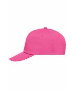 Unisex 5 Panel Promo Cap Lightly Laminated Pink 7570