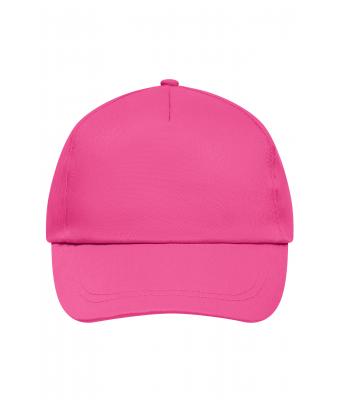 Unisex 5 Panel Promo Cap Lightly Laminated Pink 7570