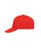 Unisex 5 Panel Promo Cap Lightly Laminated Signaal-rood 7570