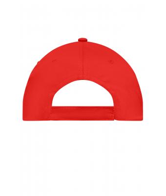 Unisex 5 Panel Promo Cap Lightly Laminated Signaal-rood 7570