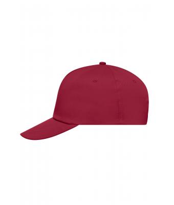 Unisex 5 Panel Promo Cap Lightly Laminated Wijnrood 7570