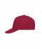Unisex 5 Panel Promo Cap Lightly Laminated Wijnrood 7570