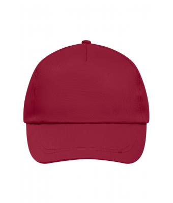 Unisex 5 Panel Promo Cap Lightly Laminated Wijnrood 7570