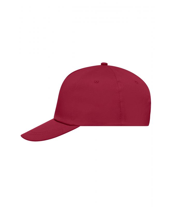 Unisex 5 Panel Promo Cap Lightly Laminated Wine 7570