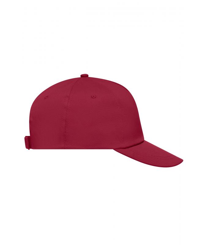 Unisex 5 Panel Promo Cap Lightly Laminated Wine 7570