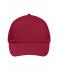 Unisex 5 Panel Promo Cap Lightly Laminated Wine 7570