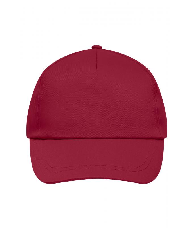 Unisex 5 Panel Promo Cap Lightly Laminated Wine 7570