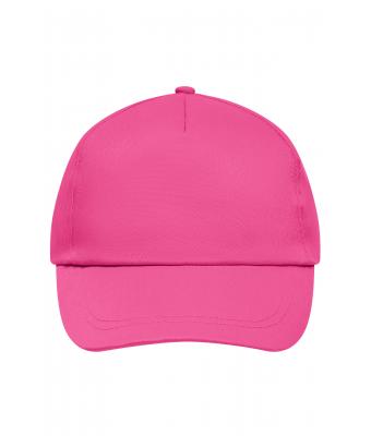 Unisex 5 Panel Promo Cap Lightly Laminated Roze 7570