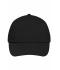 Unisex 5 Panel Promo Cap Lightly Laminated Black 7570