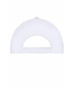 Unisex 5 Panel Promo Cap Lightly Laminated White 7570