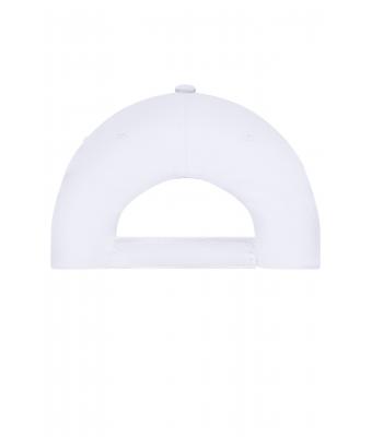Unisex 5 Panel Promo Cap Lightly Laminated White 7570