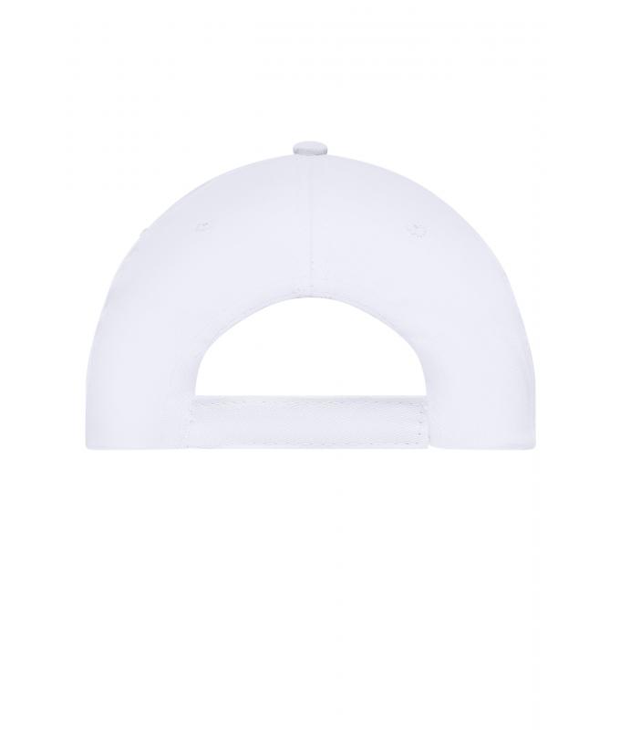 Unisex 5 Panel Promo Cap Lightly Laminated White 7570