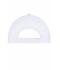 Unisex 5 Panel Promo Cap Lightly Laminated White 7570