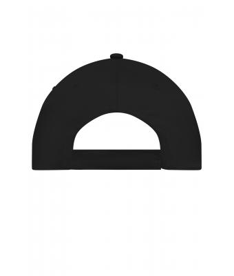 Unisex 5 Panel Promo Cap Lightly Laminated Zwart 7570