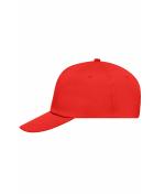 Unisexe Casquette 5 panneaux Rouge-vif 7570
