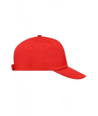 Unisexe Casquette 5 panneaux Rouge-vif 7570
