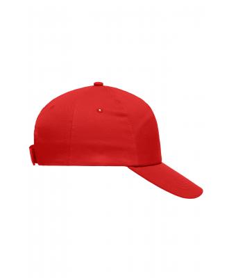 Unisex 5 Panel Promo Cap Laminated Signaal-rood 7571