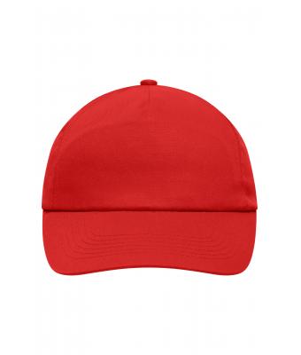 Unisex 5 Panel Promo Cap Laminated Signaal-rood 7571