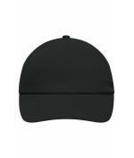 Unisex 5 Panel Promo Cap Laminated Black 7571