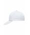 Unisex 5 Panel Promo Cap Laminated White 7571