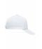 Unisex 5 Panel Promo Cap Laminated White 7571