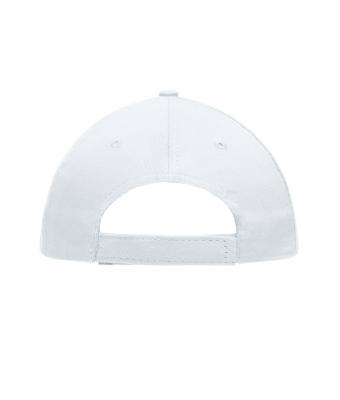 Unisex 5 Panel Promo Cap Laminated White 7571