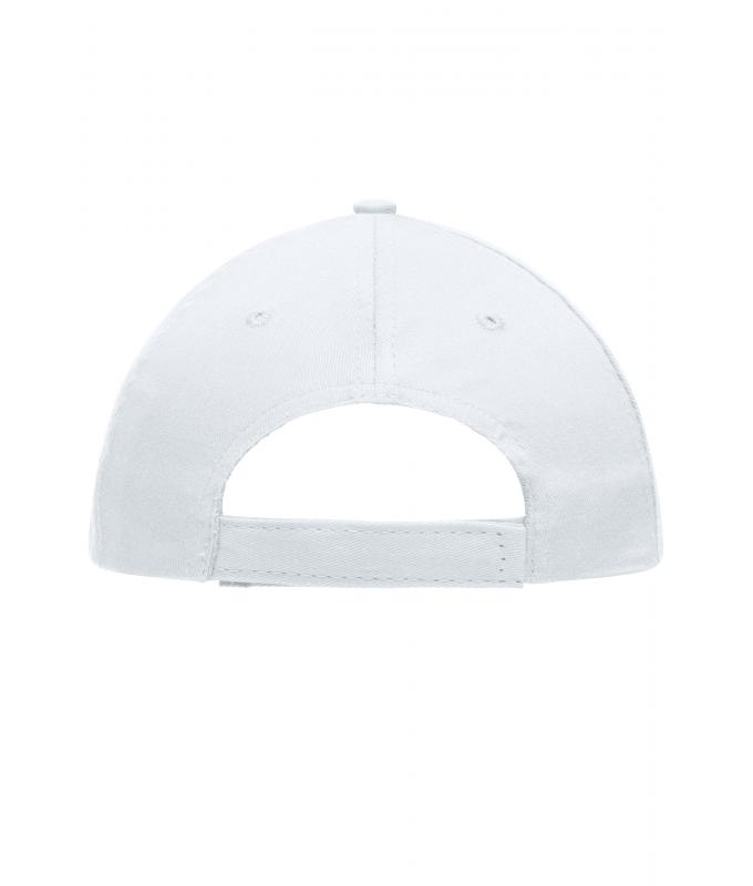 Unisex 5 Panel Promo Cap Laminated White 7571