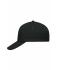 Unisex 5 Panel Promo Cap Laminated Zwart 7571