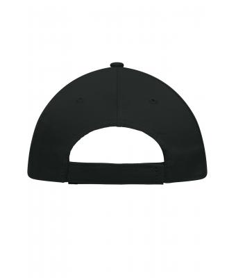 Unisex 5 Panel Promo Cap Laminated Zwart 7571