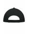 Unisex 5 Panel Promo Cap Laminated Zwart 7571