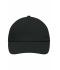 Unisex 5 Panel Promo Cap Laminated Zwart 7571