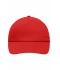 Unisexe Casquette 5 panneaux Rouge-vif 7571