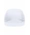 Unisex 3 Panel Promo Cap White 7572