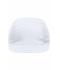 Unisex 3 Panel Promo Cap White 7572