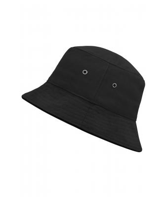 Unisex Fisherman Piping Hat Black/black 7579