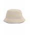 Unisex Fisherman Piping Hat Natural/navy 7579