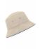 Unisex Fisherman Piping Hat Natural/navy 7579