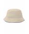 Unisex Fisherman Piping Hat Natural/navy 7579