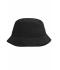 Unisex Fisherman Piping Hat Zwart/zwart 7579