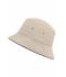 Unisex Fisherman Piping Hat Naturel/navy 7579