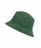 Unisex Fisherman Piping Hat Donkergroen/beige 7579