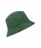 Unisex Fisherman Piping Hat Donkergroen/beige 7579