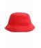 Unisex Fisherman Piping Hat Rood/zwart 7579